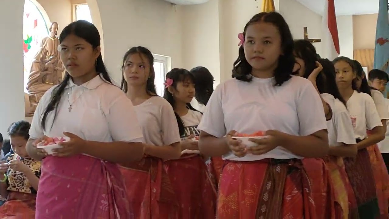 Musik rohani ..dari SMP Xaverius 3 Palembang