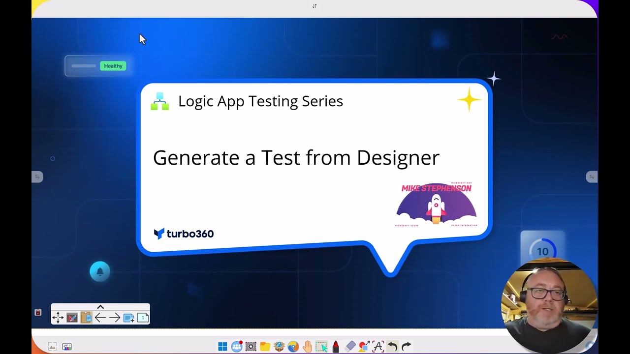 Generate a test from Designer