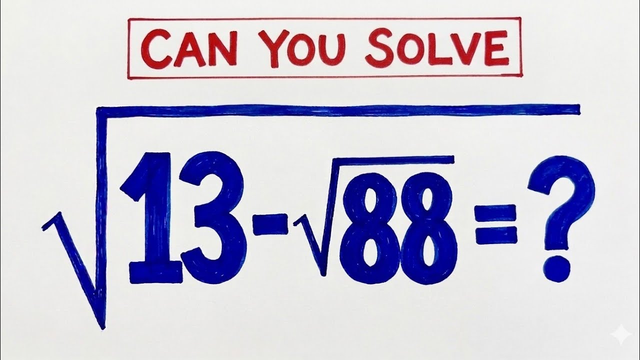 Nice Algebra Square Root Simplification || Can you solve this?