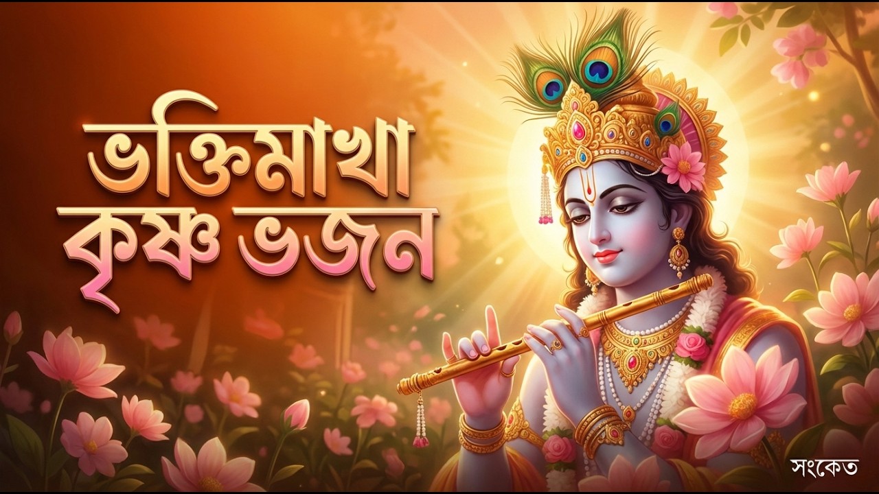 Peaceful Krishna Bhajan Bangla | ভক্তিমাখা কৃষ্ণ ভজন 🦚| Krishna Bhakti Song #হরিনাম #hindubhajan
