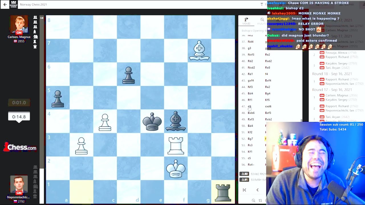 Hikaru got Jebaited by chess dot com!? - Chess Twitch Clip Highlights - Pepega!