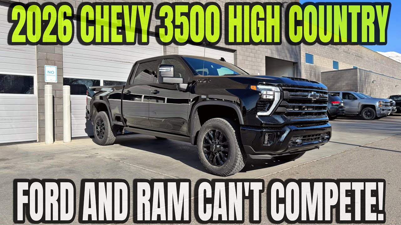 Chevrolet Silverado 3500 High Country Midnight 2026 года: Этот грузовик разорит Ford и RAM!!!