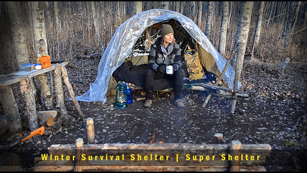 Warmest Winter Survival Shelter | Mors Kochanski Super Shelter | Bushcraft Skills