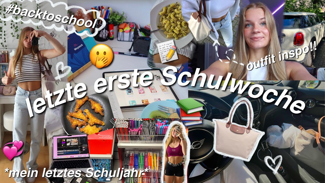 letzte erste Schulwoche nach den Sommerferien!!🫢 back to school📚13. Klasse💞*productive*