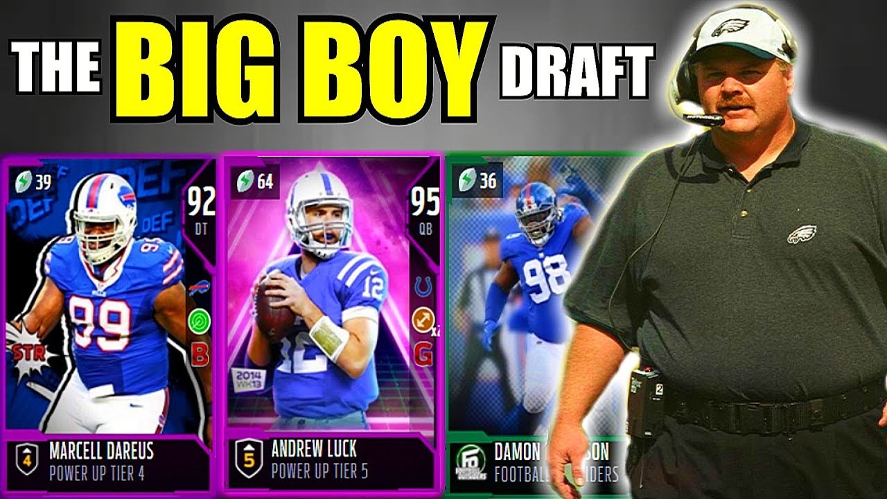 THE BIG BOY DRAFT! HEAVIEST PLAYER IN EVERY ROUND! Madden 18 Draft Champions Gameplay