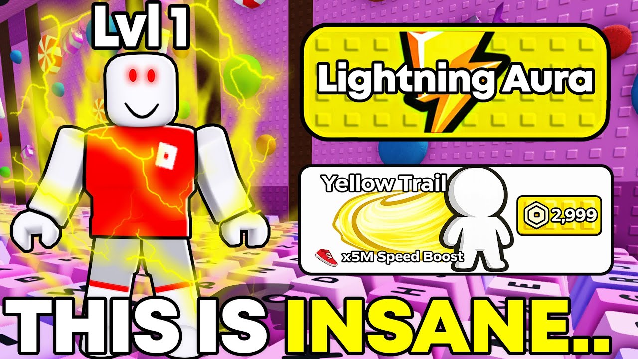 STARTING OVER with YELLOW ONLY Gamepasses in +1 Speed Keyboard Escape!