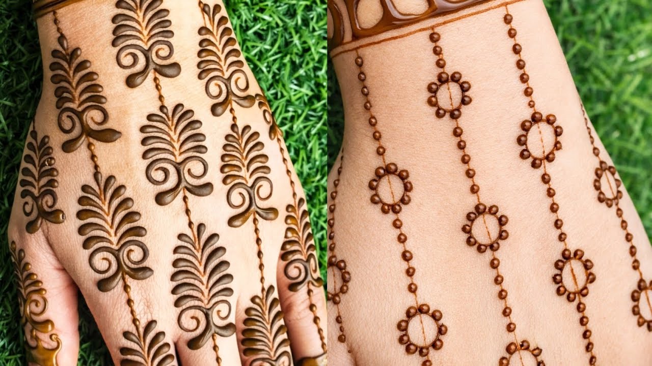 Top 2 Easy Back Hand Mehndi Designs | Simple & Stylish Mehndi Design for Girls | Henna Design