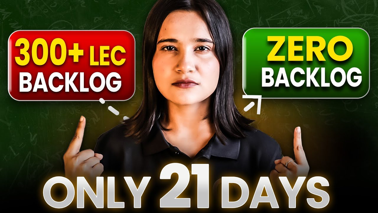 Most *PRACTICAL*  Method to Complete all your BACKLOG in just 21 days