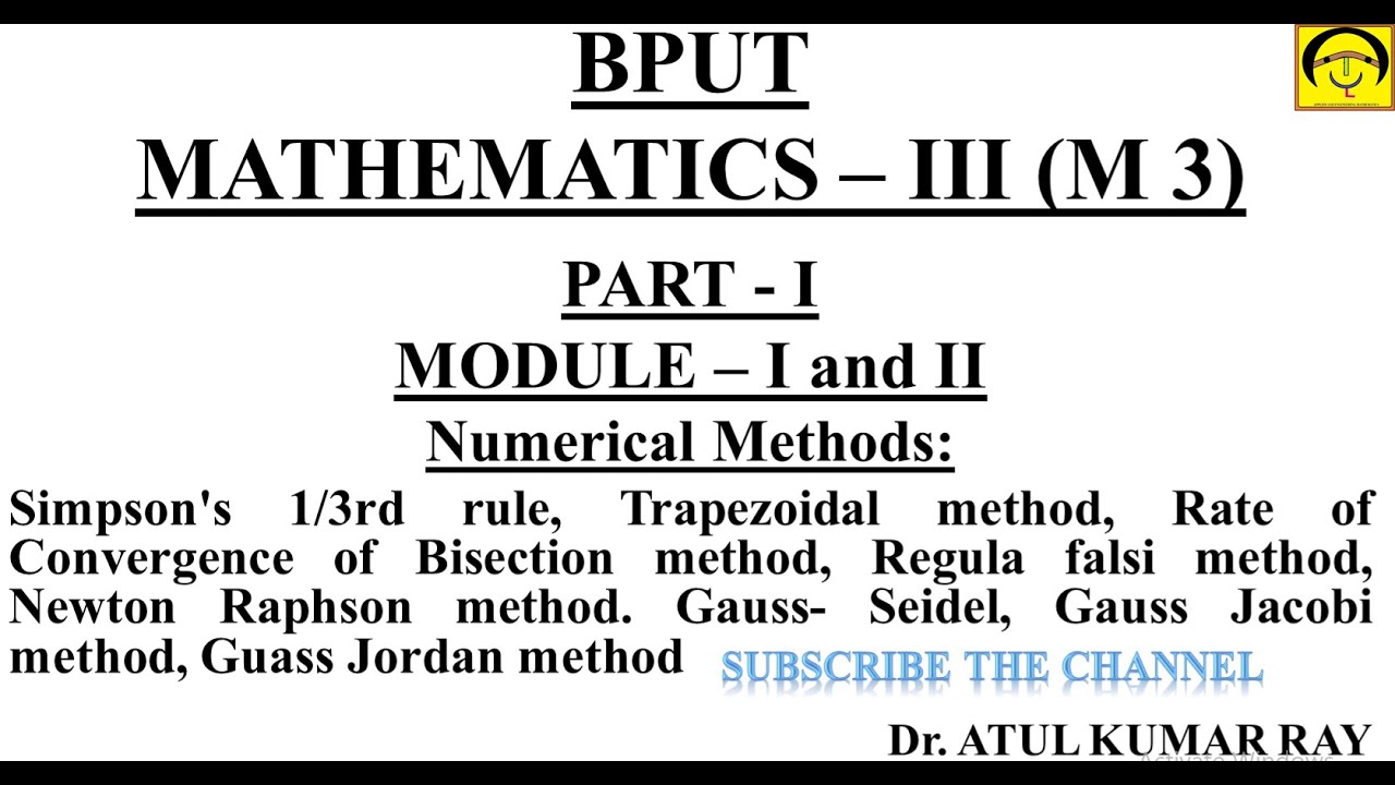 MCQs BPUT Mathematics 3| Module 1 and 2| Numerical Method Part 1| Quick Revision| @the_value_of_x