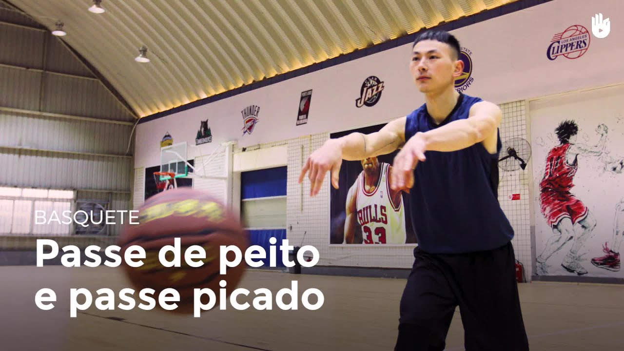 Passe de peito e passe picado | Basquete