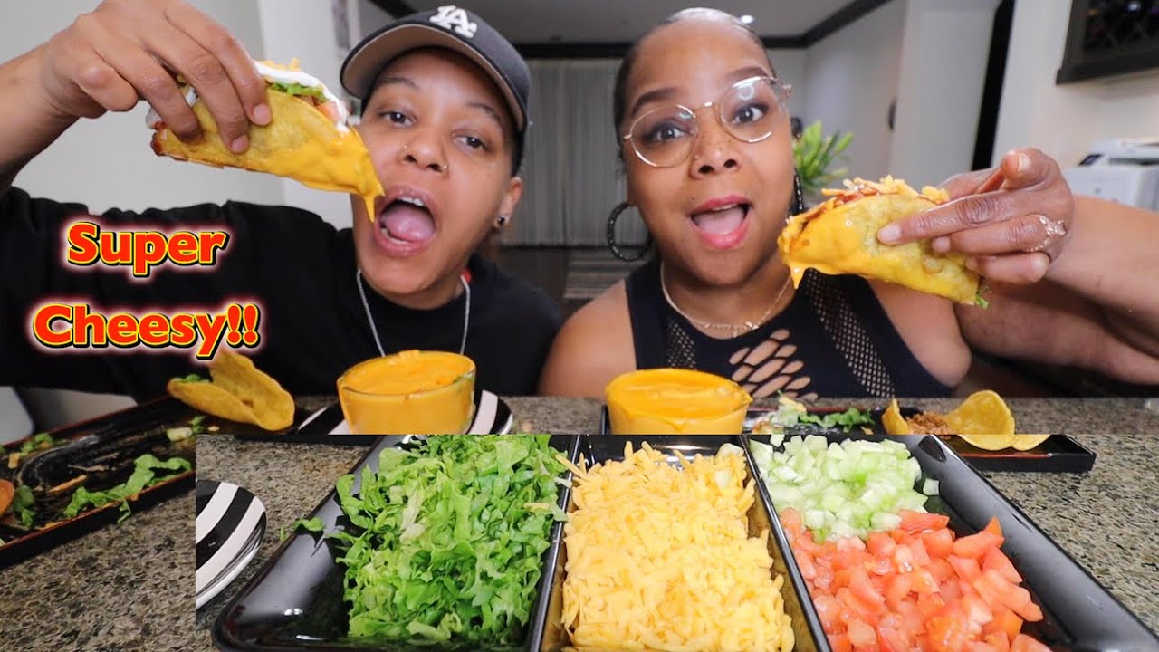 Where Have We Been? Loaded Tacos dipped in Cheesy Sauce  Mukbang!
