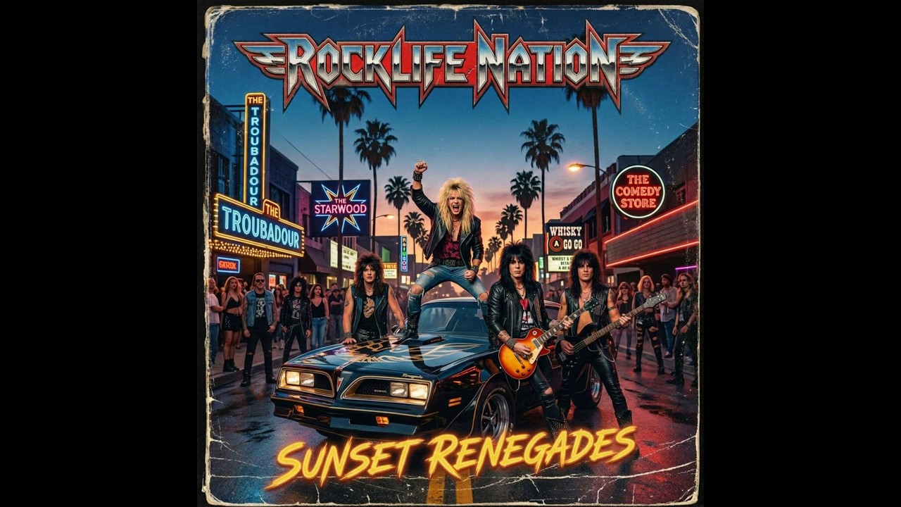 Rocklife Nation - Sunset Renegades (80s Hair Metal - Glam Metal - Hard Rock)