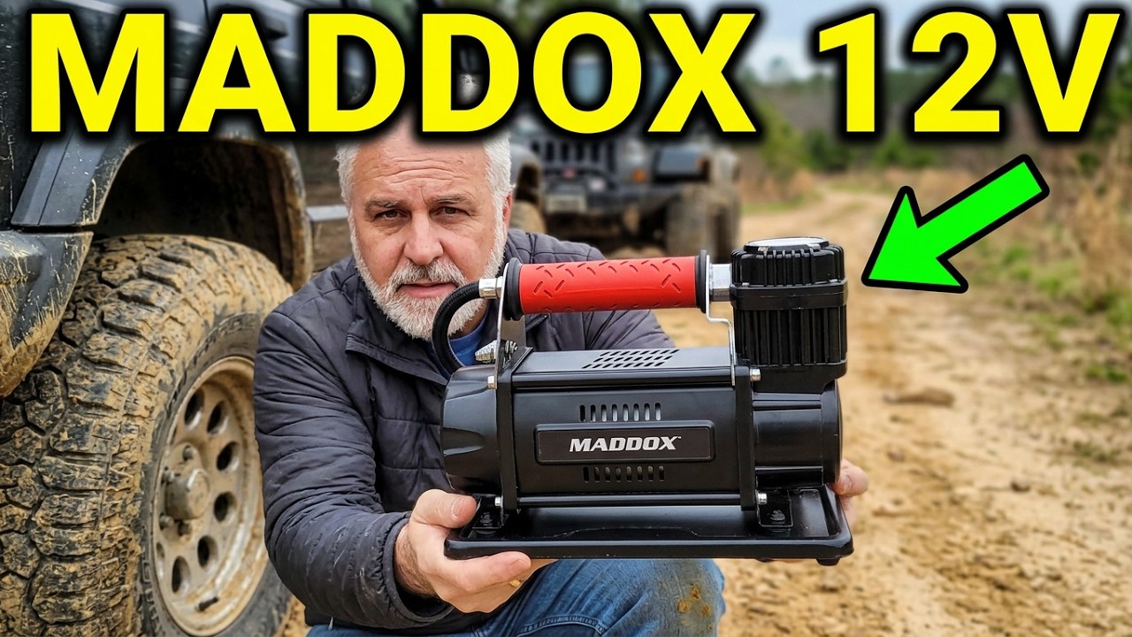 New 12 Volt Heavy Duty Air Compressor from Harbor Freight by Maddox