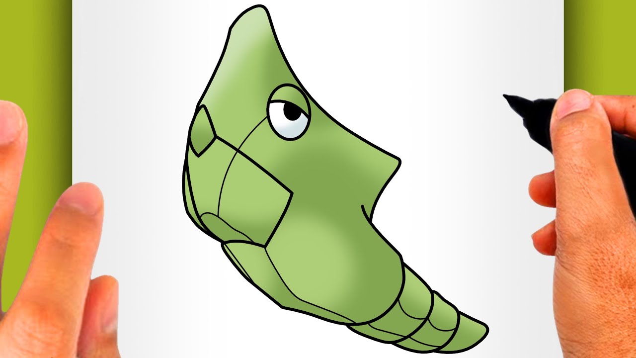 HOW TO DRAW METAPOD - How to Draw Pok&eacute;mon N&ordm; 0011 (EASY POK&Eacute;MON DRAWING) - Metapod Drawing