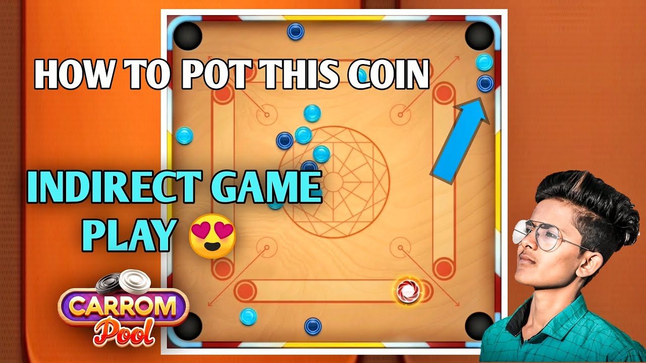 INDIRECT GAMEPLAY / HOW TO POT THIS COIN/ CARROM POOL / TRICK GAME PLAY/ Gaming Nazim/ 😋😋😋