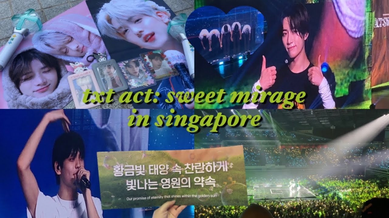 txt ACT:SWEET MIRAGE in singapore 💚 concert vlog