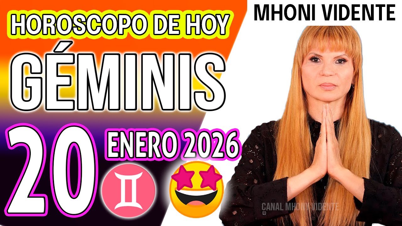 GÉMINIS ♊ HOY: DINERO SORPRESA EN HORAS ¡URGENTE! 💵 HOROSCOPO De Hoy 20 de ENERO 2026 Mhoni Vidente