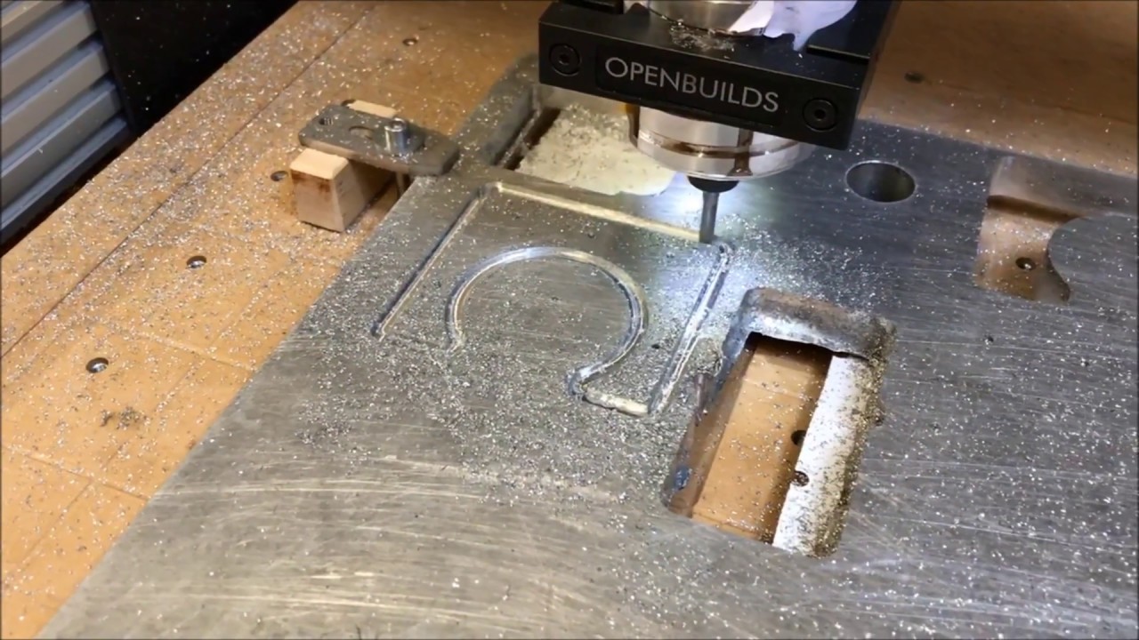 Workbee CNC Ooznest Cutting Aluminium Router Bracket