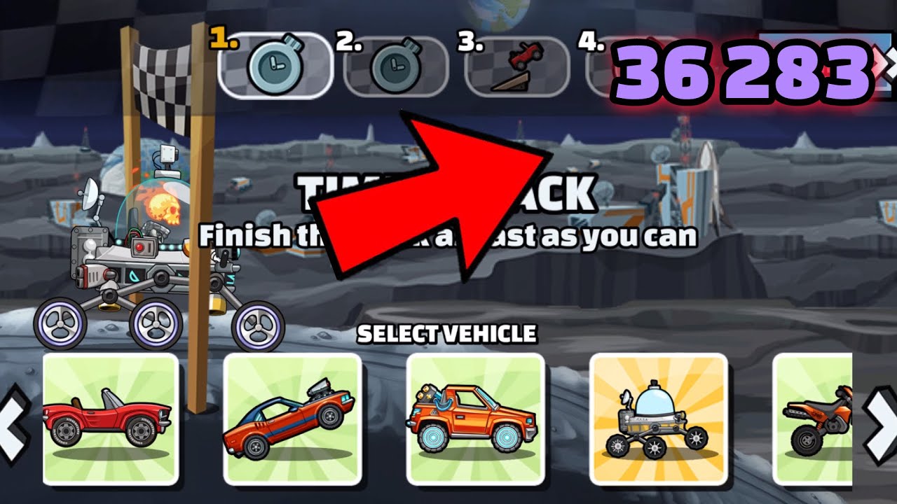 🤐36,283 PTS in DARK BLUE MOON (Guide) 🤐 - Hill Climb Racing 2