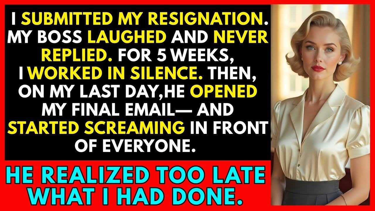 My Boss Ignored My Resignation Letter for 6 Weeks&mdash;Then Screamed When He Read My Final Email.