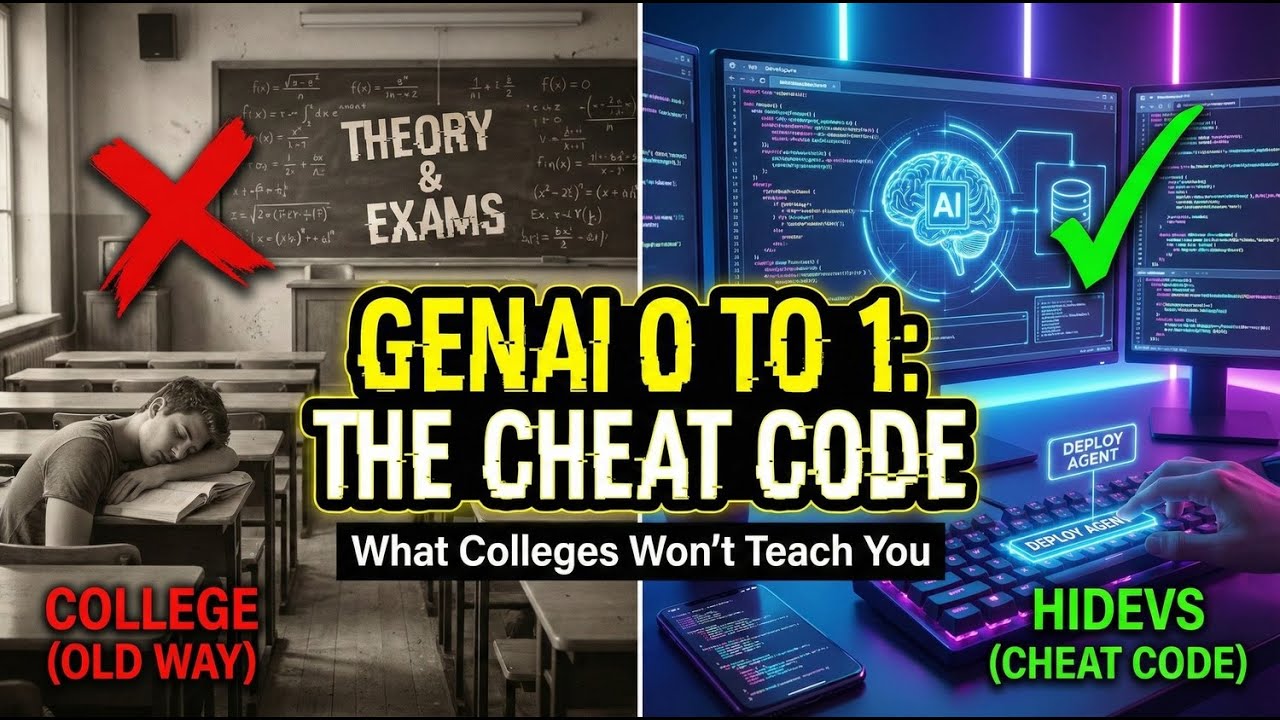 GenAI 0 to 1: The Cheat Code Colleges Won't Teach You.