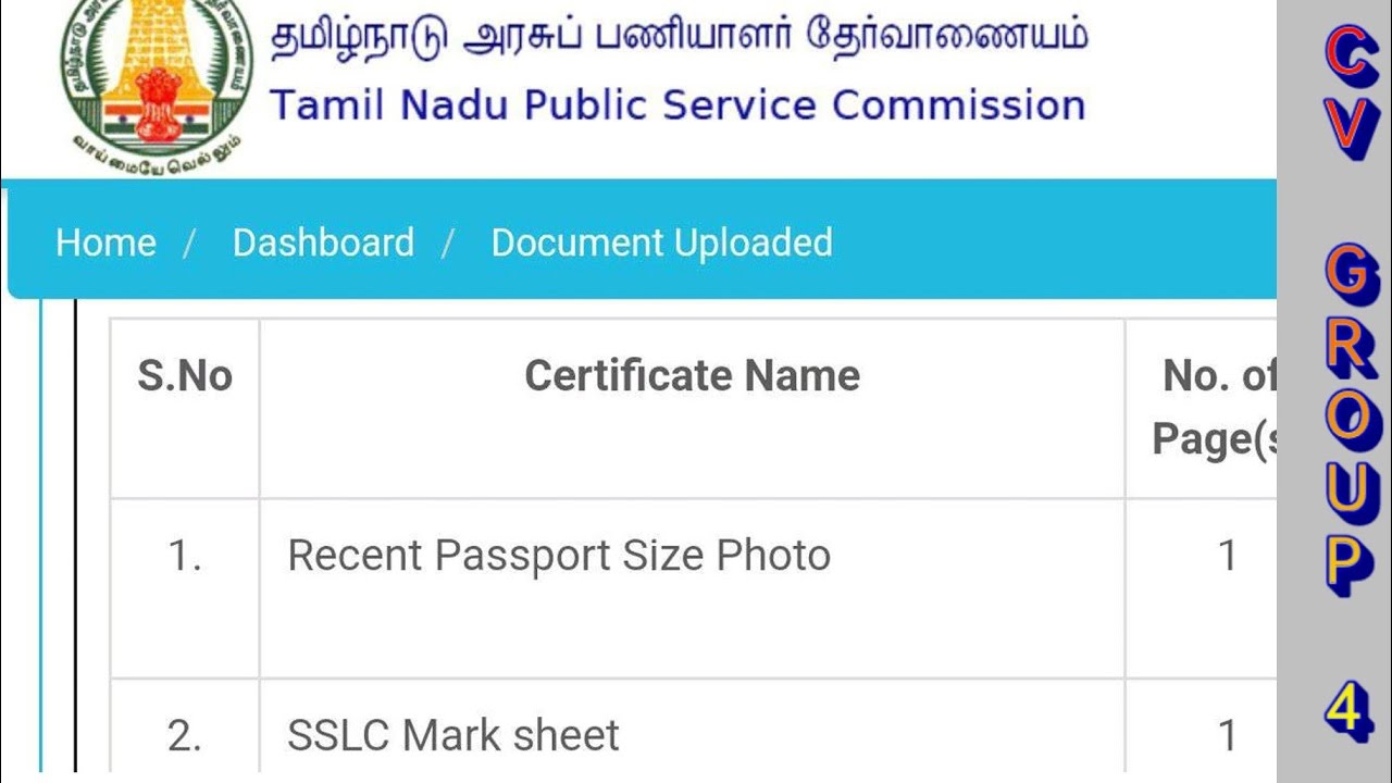 Certificate Verification க்கு தேவையான Certificates | Tnpsc Group 4 CV 2023 | Full Explanation |