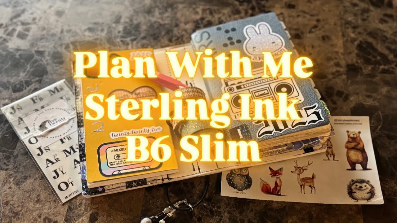 Планируй со мной | Формат B6, тонкий, чернила Sterling Ink | Stalogy Weeks | #planwithme #planner...