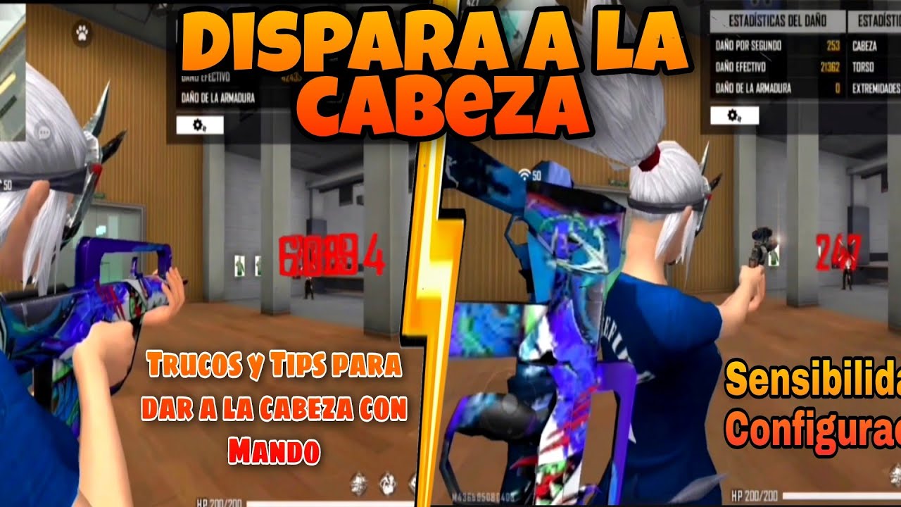 COMO LEVANTAR MIRA CON MANDO | Free fire