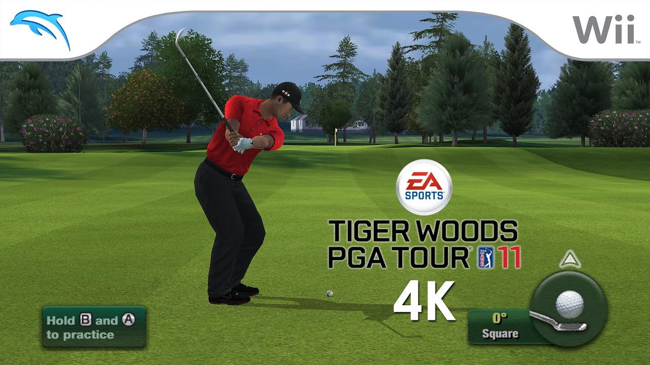 Tiger Woods PGA Tour 11 (4K / 2160p / 60fps) | Dolphin Emulator 2407-136 | Nintendo Wii