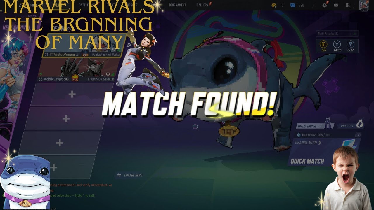 The beginning of Marvel Rivals:)
