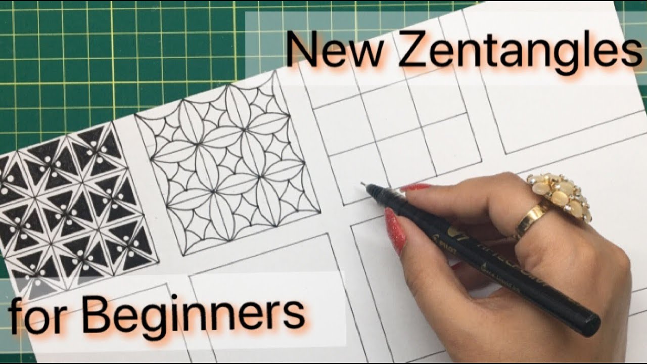 Zentangle Art | Step by Step Zentangle/Doodle for beginners | New Patterns| Part-6 |(on demand)