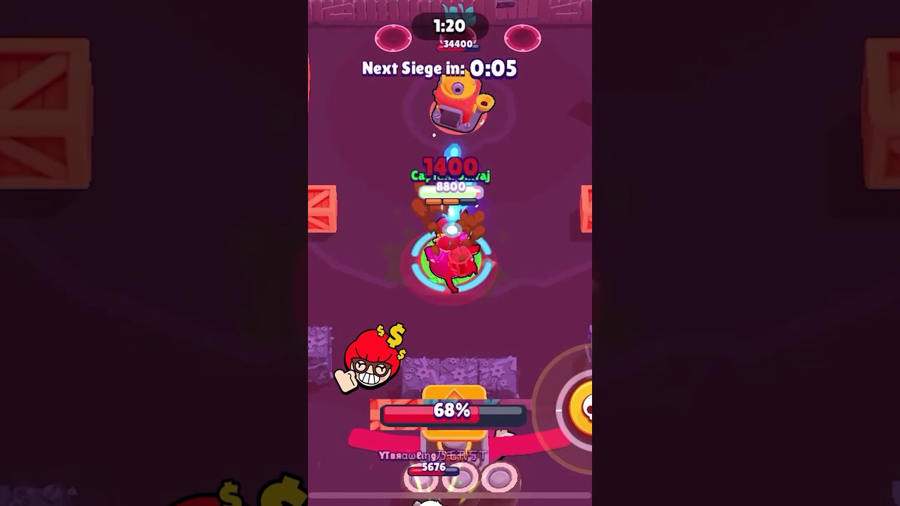 Siege Turret VS Brawlers #brawlstars