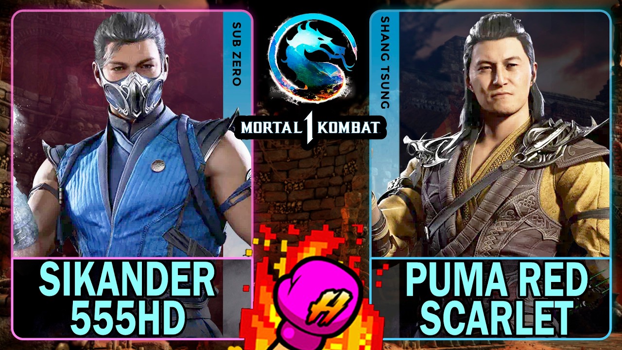 MK1 Sikander555HD (Саб-Зеро) против Puma Red Scarlet344 (Шан Цун)🥊Mortal Kombat 1🥊4K 60ᶠᵖˢ
