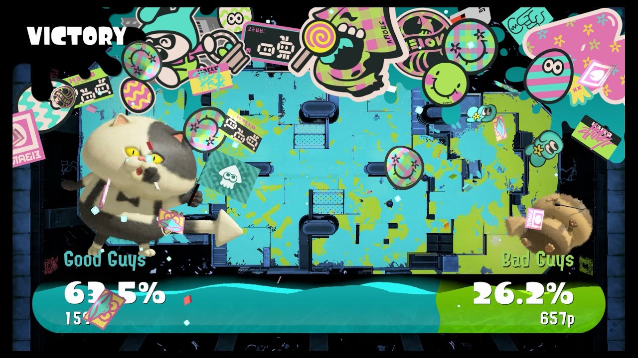 Splatoon 3 - Splatfest Turf War - 5 Games - (No Commentary) #4