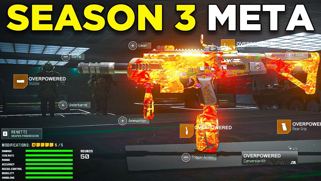 *NEW* BUFFED Renetti Loadout is META in Warzone 3! 😍 (Best Renetti Class Setup) - MW3