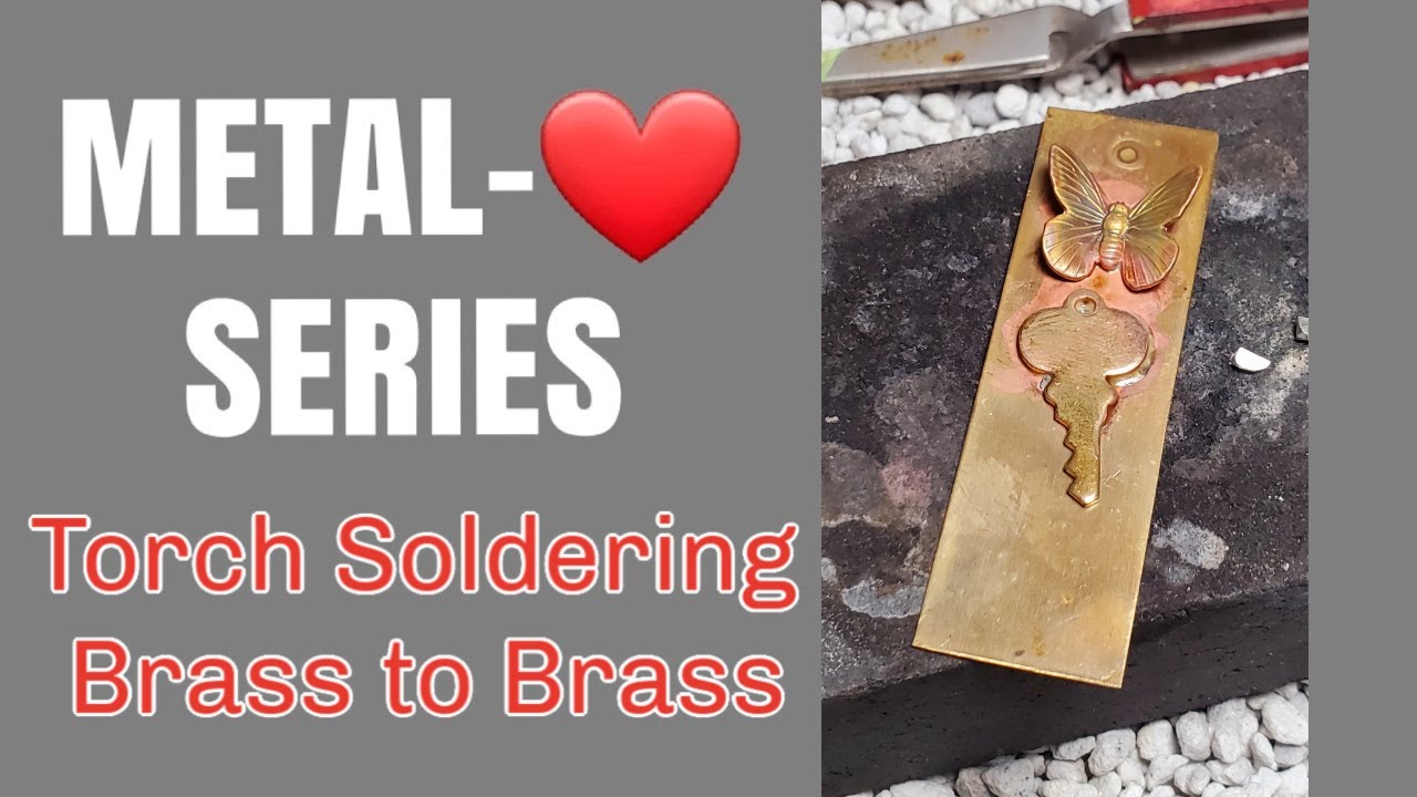 Torch Soldering Brass Charm to Brass Sheet