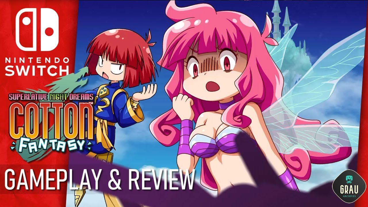 Cotton Fantasy NINTENDO SWITCH GAMEPLAY AND REVIEW | SIDESCROLLING SHMUP | FANTASTIC NIGHT DREAMS