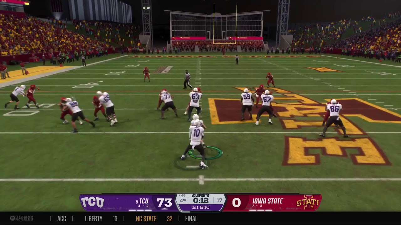 EA College Football 26 Sooner Magic Dynasty 2032 Week 5 TCU @ Iowa State