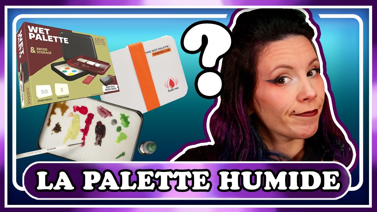 A QUOI SERT LA PALETTE HUMIDE ?? 🤔⭐Conseil pour réussir ses peintures !