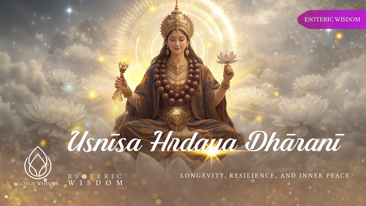Sacred Buddhist Protection That Words Can't Describe | Uṣṇīṣa Hṛdaya #music #meditation #buddha