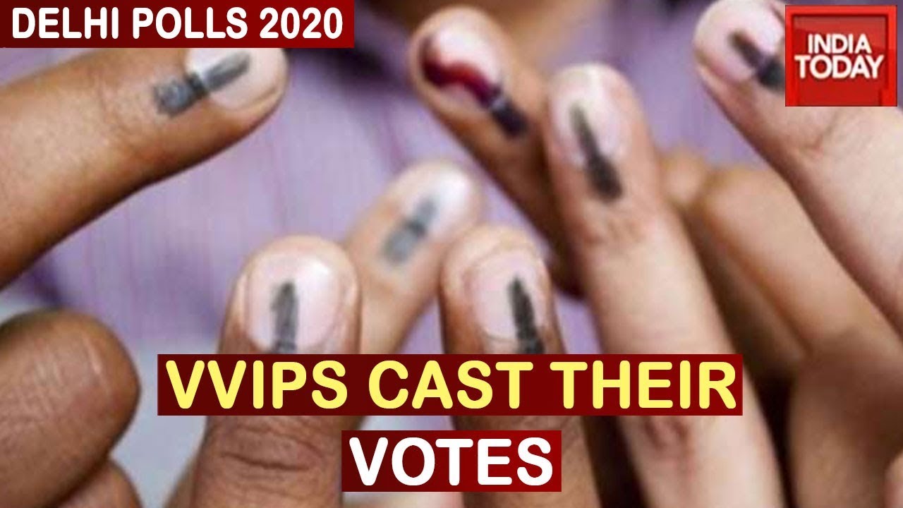 Delhi Polls 2020: Visuals Of VVIPs Casting Their Vote In Delhi | Watch