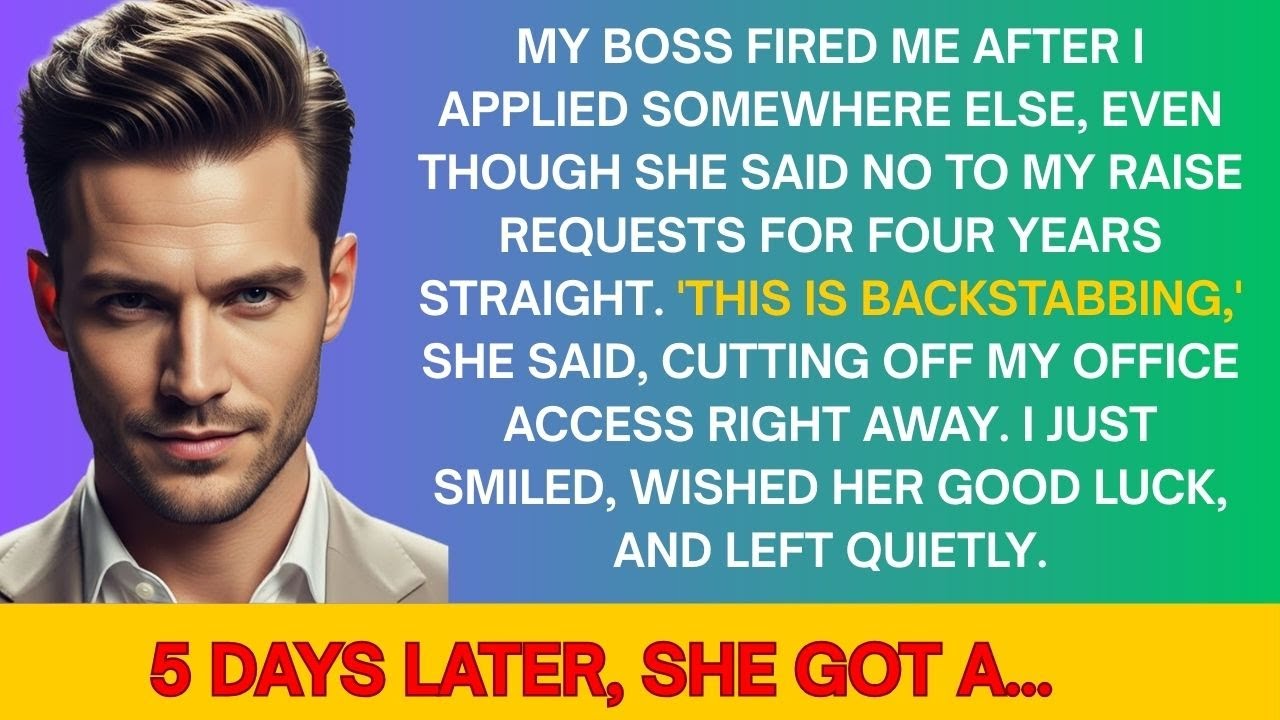 Boss Fired Me For Job Hunting After Saying No To Raises For 4 Years. She Was Not Ready For What Came