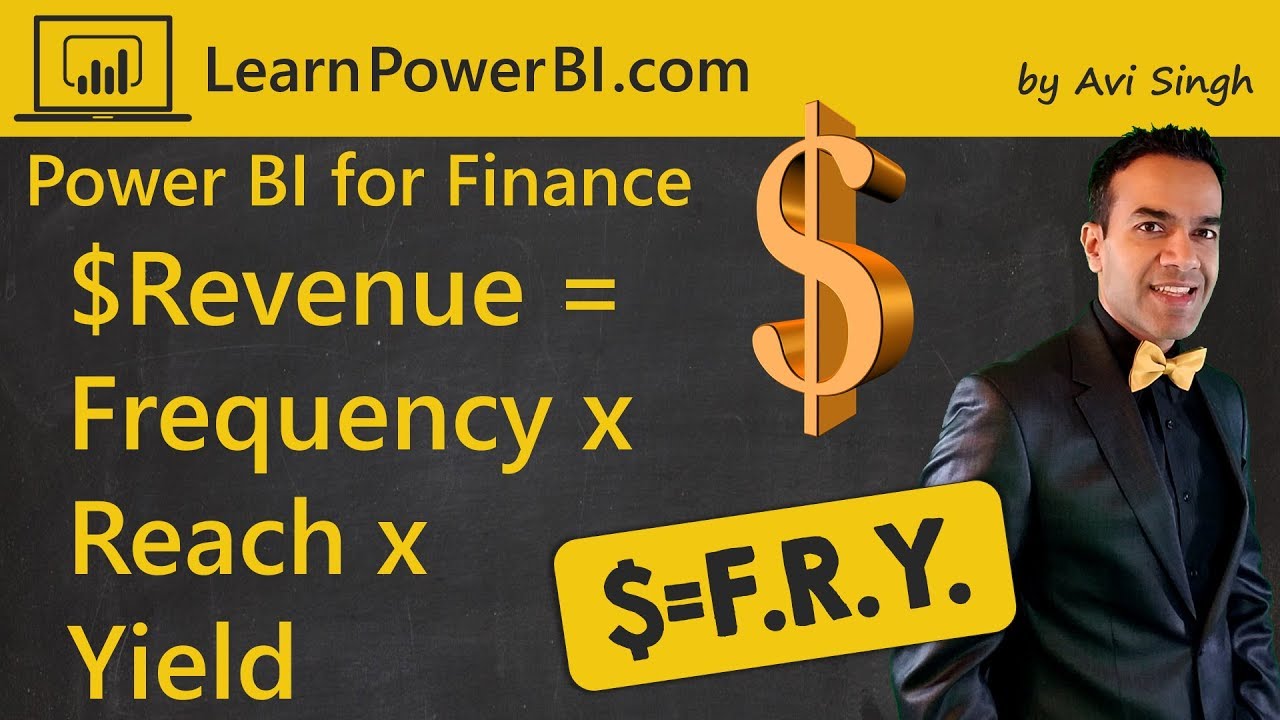 Power BI Financial Dashboard: Frequency x Reach x Yield = Revenue (The F.R.Y. approach)