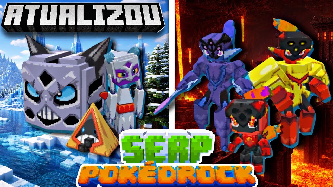 ATUALIZOU A MELHOR ADDON DE POKEMON ( POKEDROCK SERP ) IRON7
