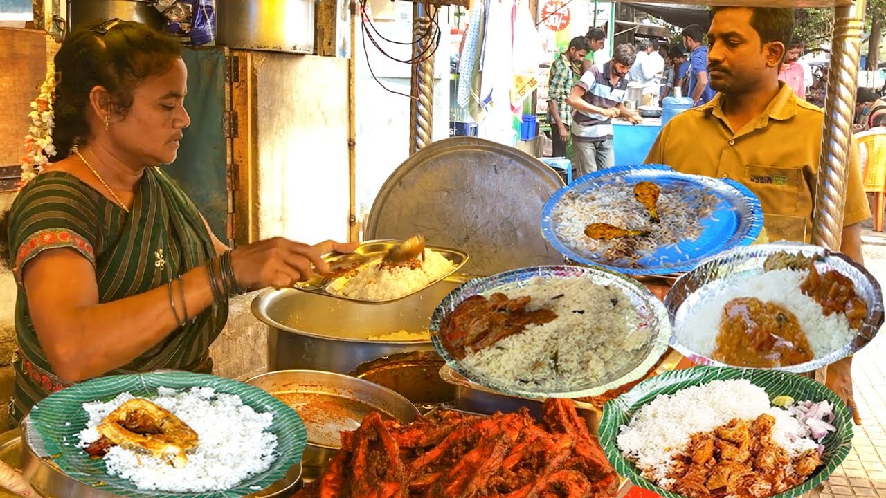 Cheapest RoadSide Unlimited Meals in Vizag | #Meals #IndianStreetFood