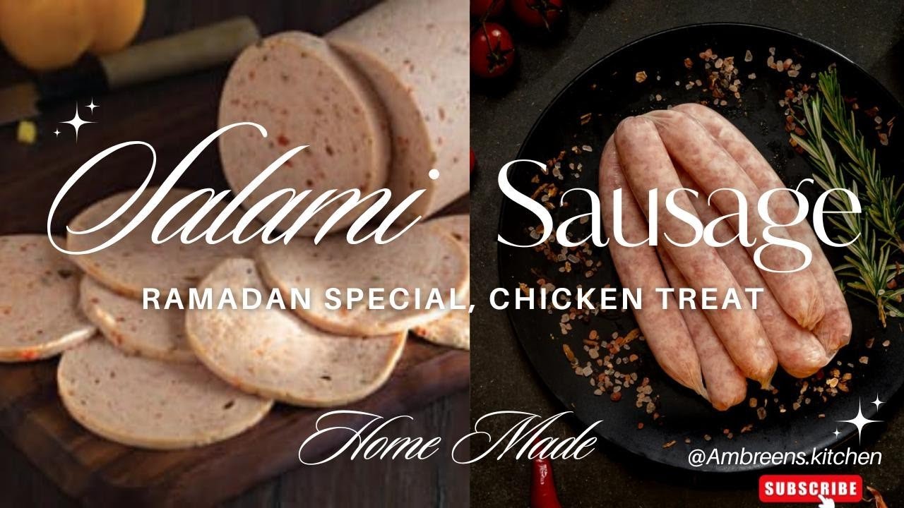 Homemade salami & sausages with chicken mince for ramzan🤤😇 #viralvideo #foryou #ramzanspecial #food