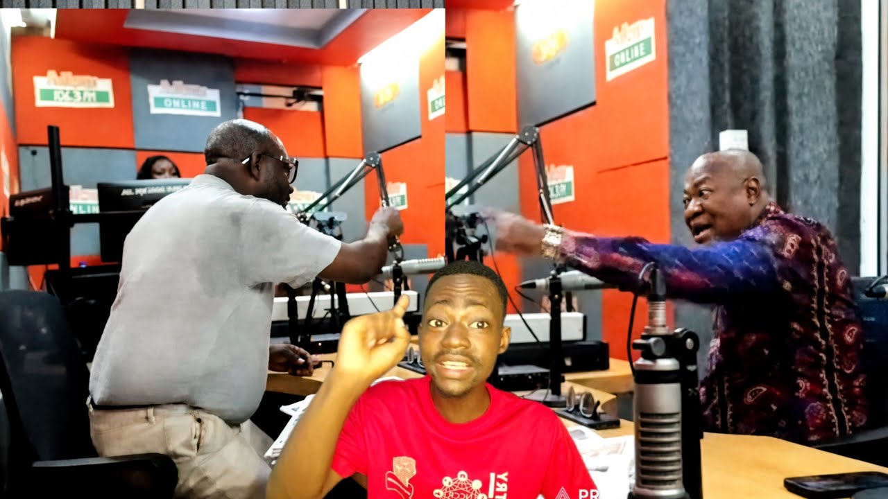F!ght breaks on Adom FM between Odike and NPP's Sam Payne over NPP contracts chop cho