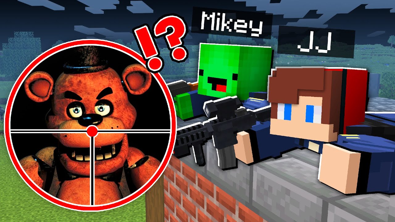 Why JJ and Mikey Hunt Freddy Fazbear in Minecraft ? - Maizen