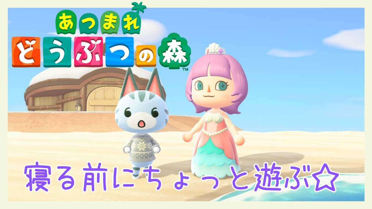 【あつまれどうぶつの森】寝る前にちょっと遊ぶよ🏝✨今度やりたい企画の話する🌟