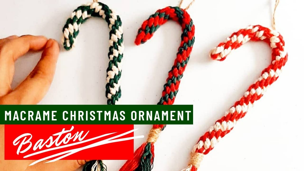 🎅 Bastones en Macramé | Decoración Navideña | macrame christmas ornament #estiloydecorbyYinela